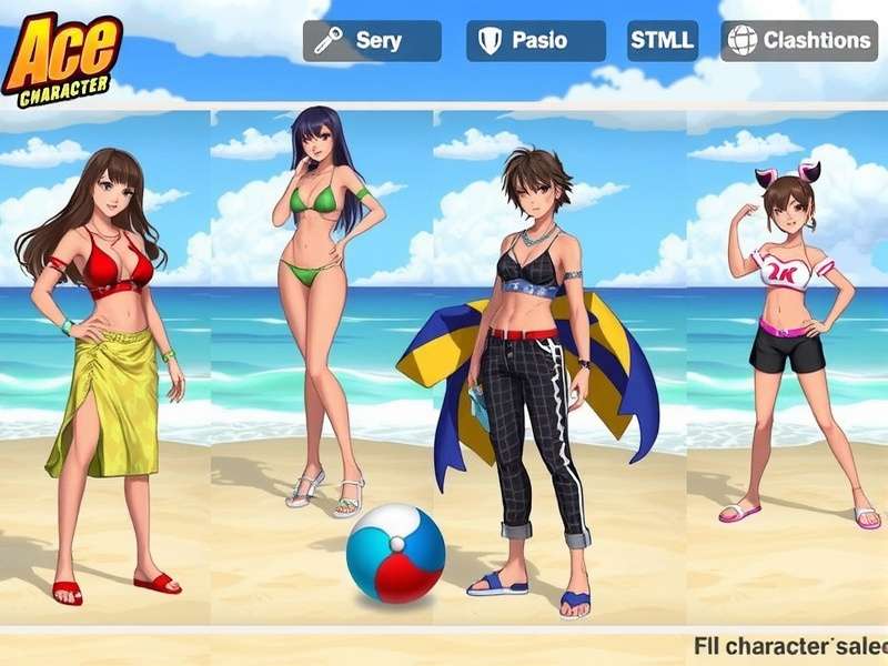 Beach Blitz Ace Character Selection